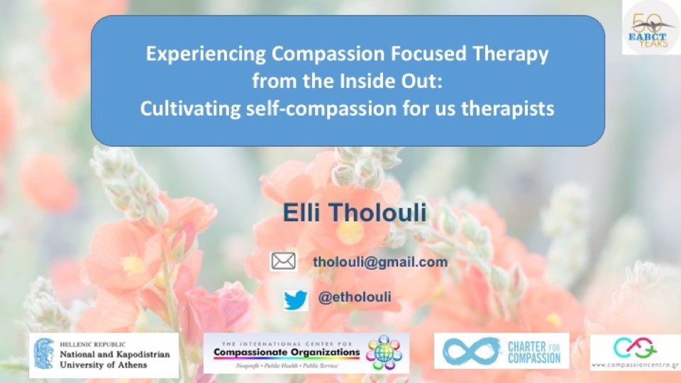 Skills Class: “Experiencing Compassion Focused Therapy from the inside out: Cultivating self-compassion for us therapists”
