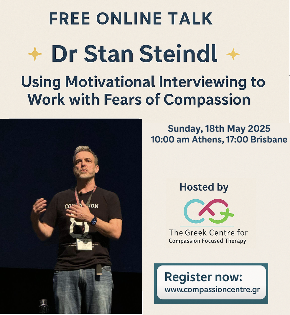 Dr Stan Steindl: Using Motivational Interviewing to Work with Fears of Compassion -